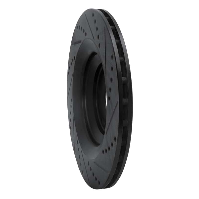R1 Concepts — R1 05-11 Audi A6 Quattro Rear Left Drilled & Slotted Black Brake Rotor
R1 Brake Rotor Drill - view 4