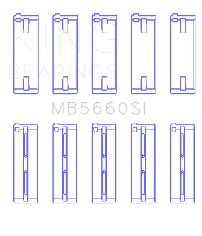 King Engine Bearings — King Engine Bearings Audi/VW Bbz/CAxa/CAva/Azd (Size +0.25mm) Main Bearing Set
Engine Bearing - view 1