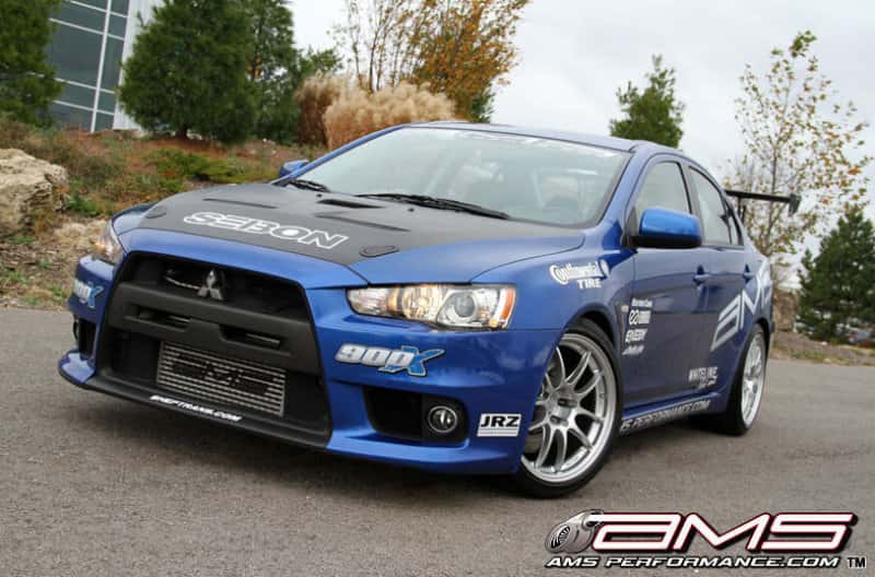 AMS — AMS Performance 08-15 Mitsubishi EVO X Front Mount Intercooler w/Modular Cast End Tanks & Logo
EVO Intercooler - view 2