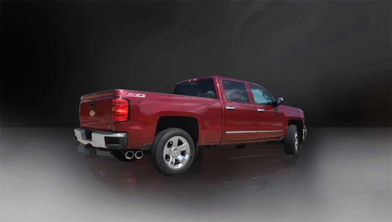 CORSA Performance — Corsa 2014-19 Sierra/Silvrd 1500 Crew/Dbl / Short/Std. Bed 6.2L V8 Polished Sport Single SideCB Ext
Exhaust - view 6