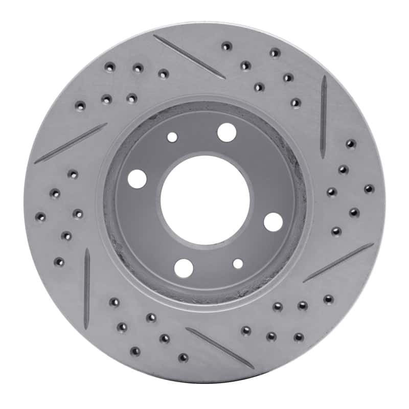 R1 Concepts — R1 03-06 Dodge Verna (Mexico) Front Left Drilled & Slotted Geo-Carbon Rotor - view 5