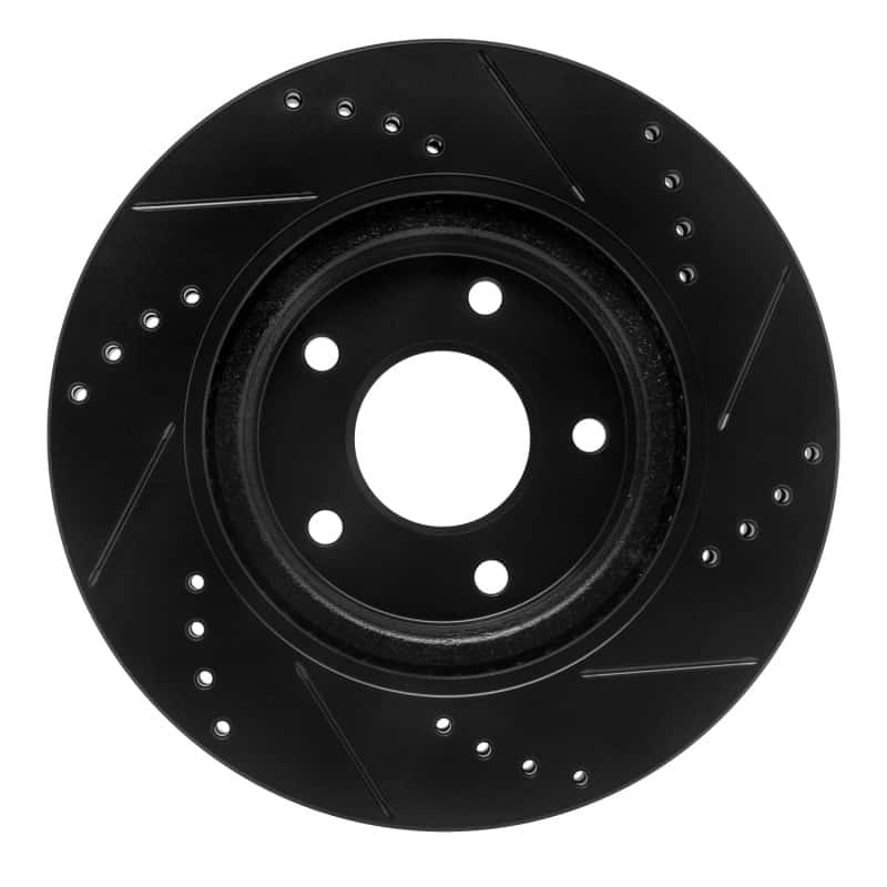 R1 Concepts — R1 11-19 Nissan Sentra Front Left Drilled & Slotted Black Brake Rotor
R1 Brake Rotor Drill - view 5