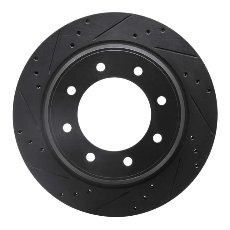 R1 Concepts — R1 12-21 Nissan NV1500 Rear Left Drilled & Slotted Black Brake Rotor
R1 Brake Rotor Drill - view 1