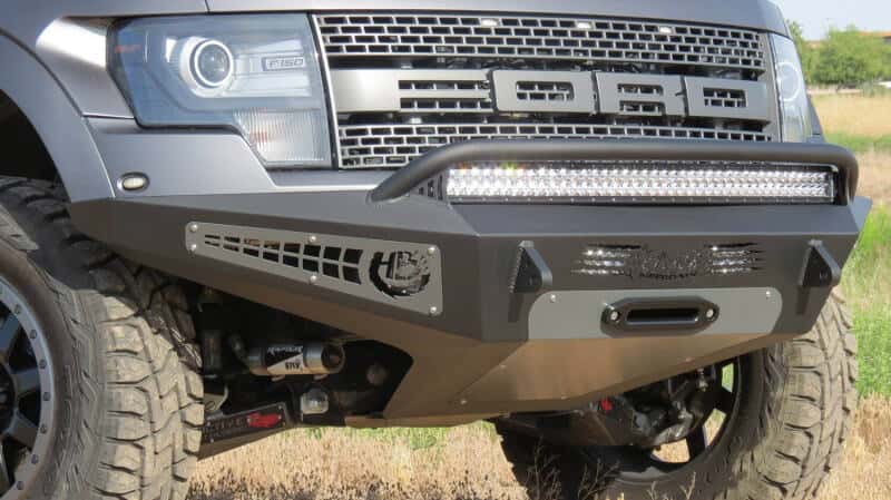 Addictive Desert Designs — Addictive Desert Designs 10-14 Ford F-150 Raptor HoneyBadger Front Bumper w/ Winch Mount
Bumper- Front
Bumpers - view 3