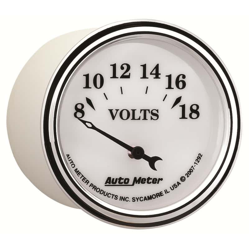AutoMeter — AutoMeter Gauge Voltmeter 2-1/16in. 18V Elec Old Tyme White II
2-1/16" VOLTMETER, 8 - view 11