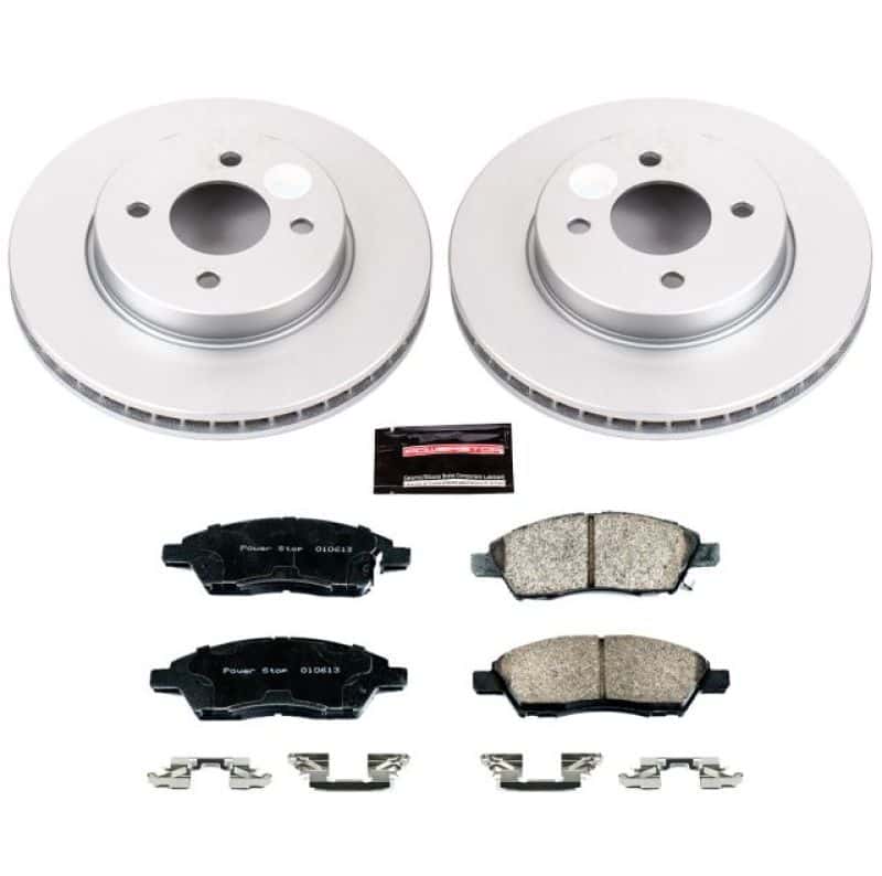 PowerStop — Power Stop 12-18 Nissan Versa Front Z17 Evolution Geomet Coated Brake Kit - view 1