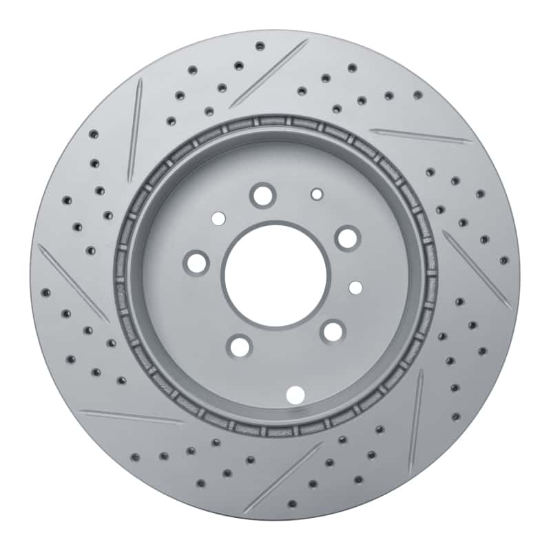 R1 Concepts — R1 07-15 Mazda Cx-9 Rear Right Drilled & Slotted Geo-Carbon Rotor - view 5