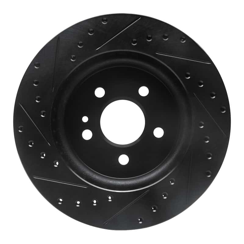 R1 Concepts — R1 98-05 Mercedes-Benz ML430 Front Right Drilled & Slotted Black Brake Rotor
R1 Brake Rotor Drill - view 5