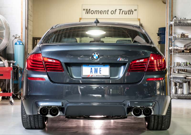 AWE Tuning — AWE Tuning BMW F10 M5 Touring Edition Axle-Back Exhaust Diamond Black Tips
Touring Exhaust - view 2