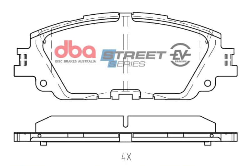 DBA — DBA 19-21 Lexus ES350 Front SSEV Street Series Brake Pads
Brake Pad - view 2