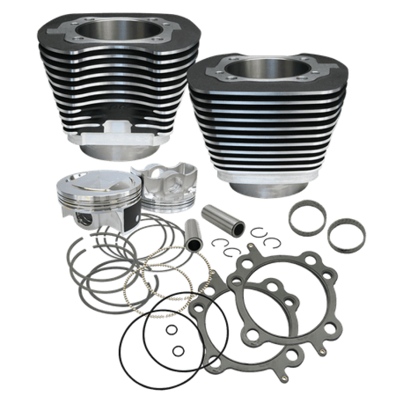 S&S Cycle — S&S Cycle 99-06 BT 97in Big Bore Cylinder Kit - Wrinkle Black - view 2
