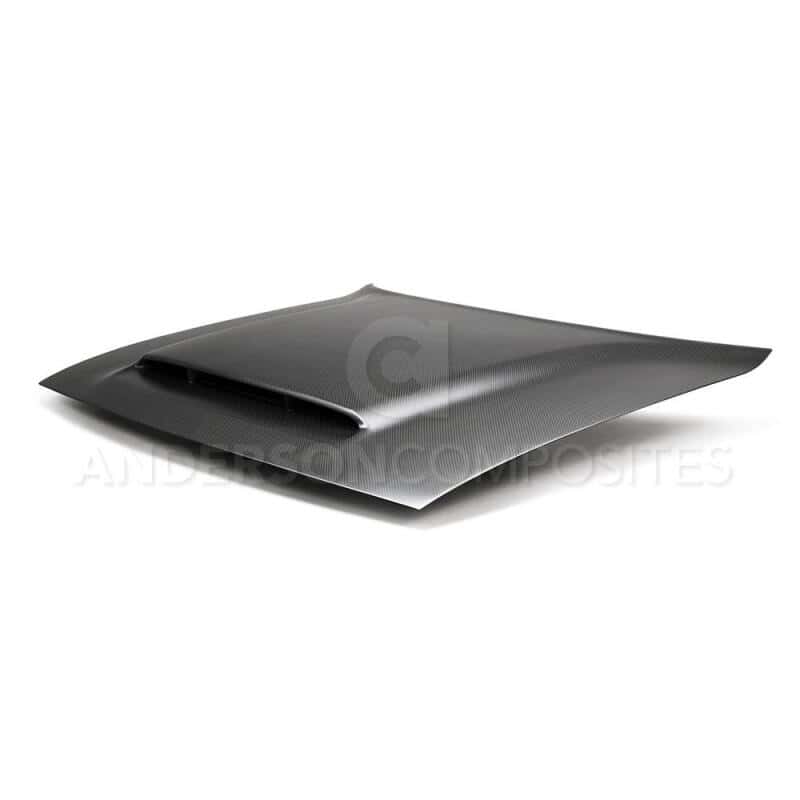 Anderson Composites — Anderson Composites 2018 Dodge Demon Type-OE Dry Carbon Fiber Hood - view 3