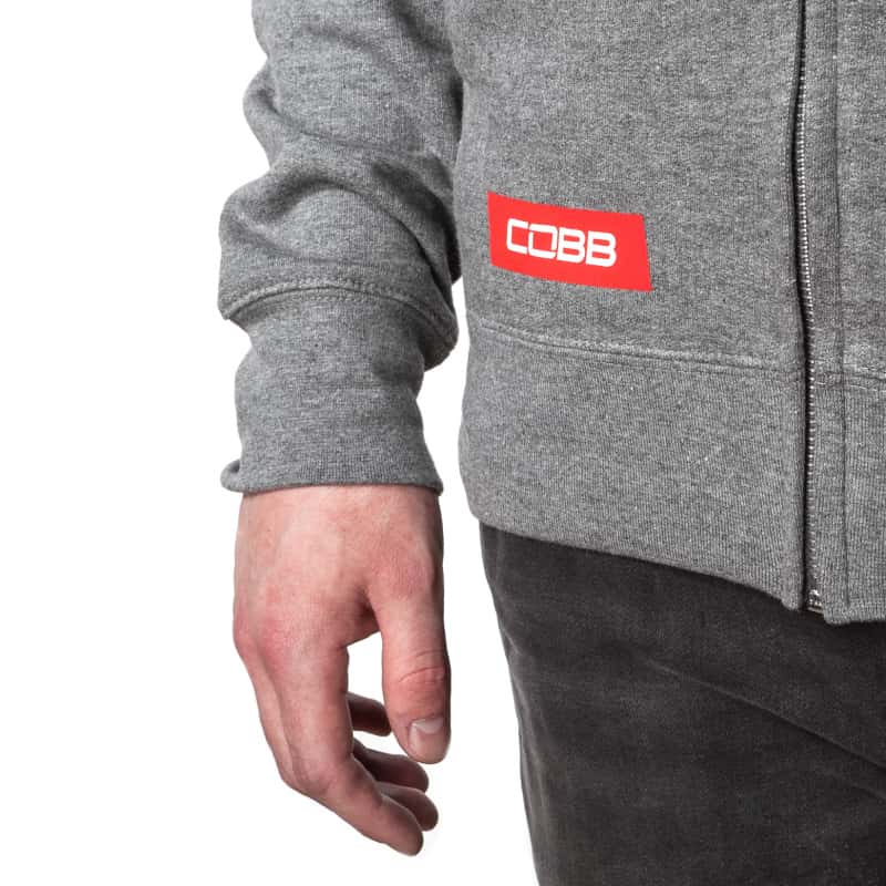 COBB — Cobb Grey Zippered Hoodie - Size Medium - view 4