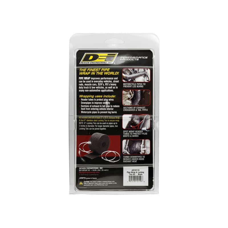 DEI — DEI Exhaust Wrap Kit - Pipe Wrap and Locking Tie - Black
Exhaust Wrap Kit - view 6