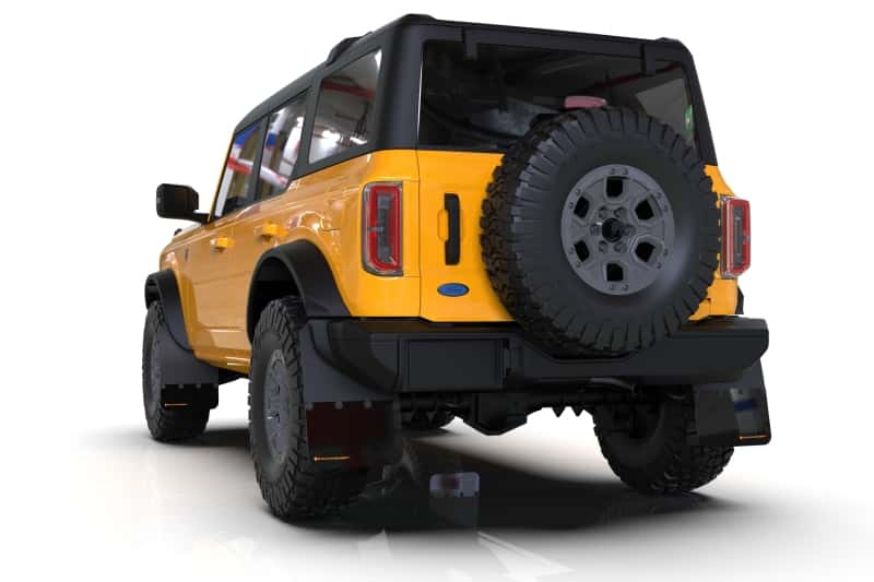 Rally Armor — Rally Armor 21-25 Ford Bronco (Plstc Bmpr + RR - NO Rptr/Sprt) Blk Mud Flap w/Red Logo
Mud Flap - view 6