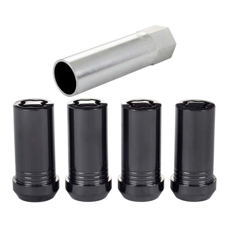 McGard — McGard Wheel Lock Nut Set - 4pk. (Tuner / Cone Seat) M14X1.5 / 1in. Hex / 1.935in. Length - Black - view 5