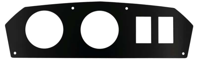 AutoMeter — Autometer CAN-AM 12-18 Maverick / 10-20 2 Gauge and 2 Switch Dash Panel (Fits 2-1/16in Gauges) - view 2