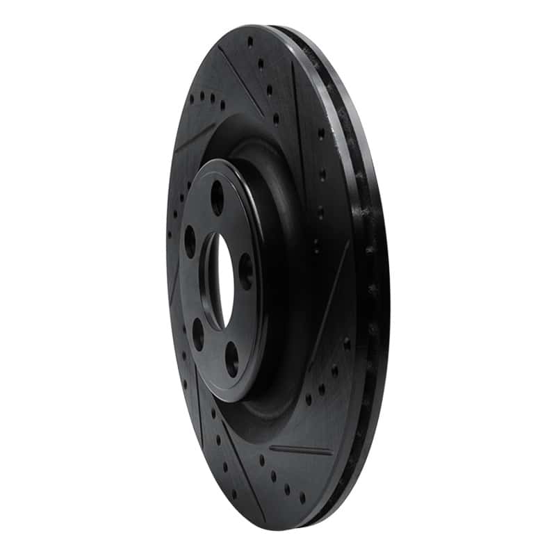 R1 Concepts — R1 14-21 Jaguar F-Type Rear Right Drilled & Slotted Black Brake Rotor
R1 Brake Rotor Drill - view 2