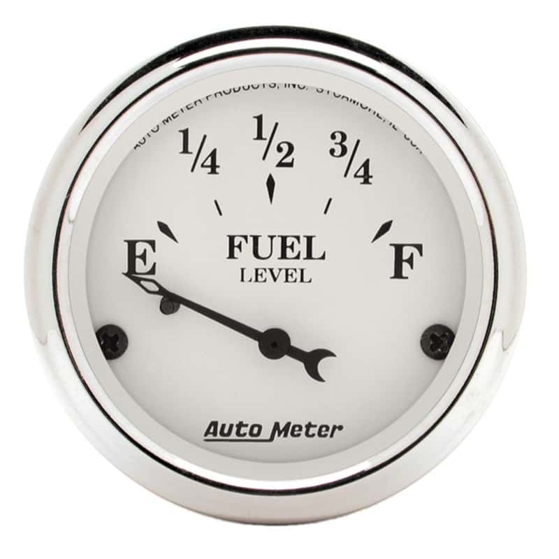 AutoMeter — AutoMeter Gauge Fuel Level 2-1/16in. 73 Ohm(e) to 10 Ohm(f) Elec Old Tyme White
2" FUEL LEVEL, 73 E/ - view 2