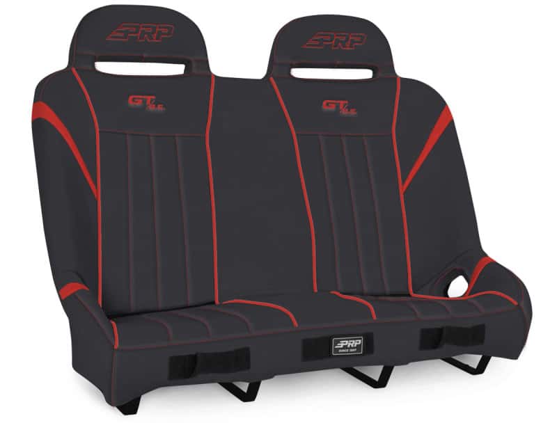 PRP Seats — PRP Polaris RZR GT/S.E. Suspension Bench- Black/Red
Bench - view 1