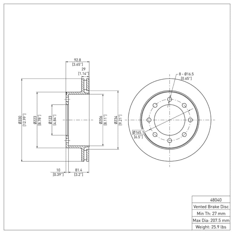 DFC — DFC 99-20 Chevrolet Suburban 2500 Rear GeoSPEC Coated Rotor
DFC Brake Rotor - view 6