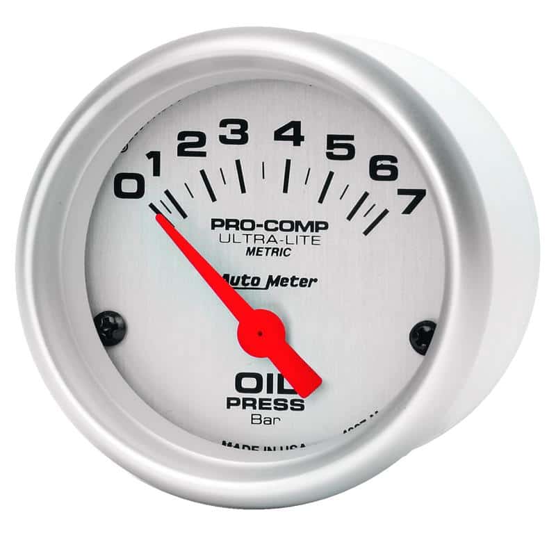 AutoMeter — Autometer Ultra-Lite 52mm 0-7 Bar Electronic Oil Pressure Gauge
2" OIL PRESS, 0-7 BA - view 3