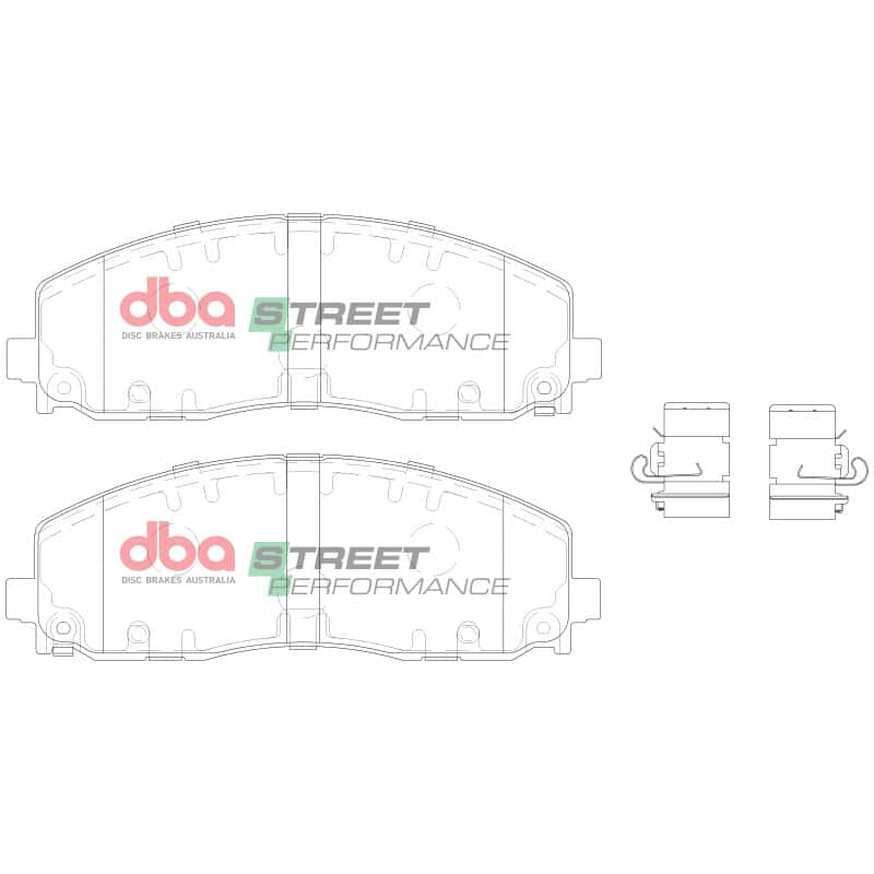 DBA — DBA 17-22 Chrysler Pacifica Front SP Performance Brake Pads
Brake Pad - view 2