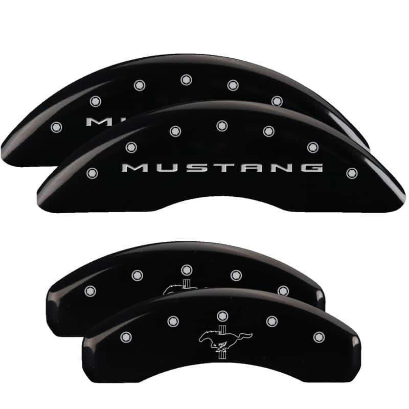 MGP — MGP 4 Caliper Covers Engraved Front 2015/Mustang Engraved Rear 2015/Bar & Pony Black fnsh silver ch
Caliper Covers - view 1