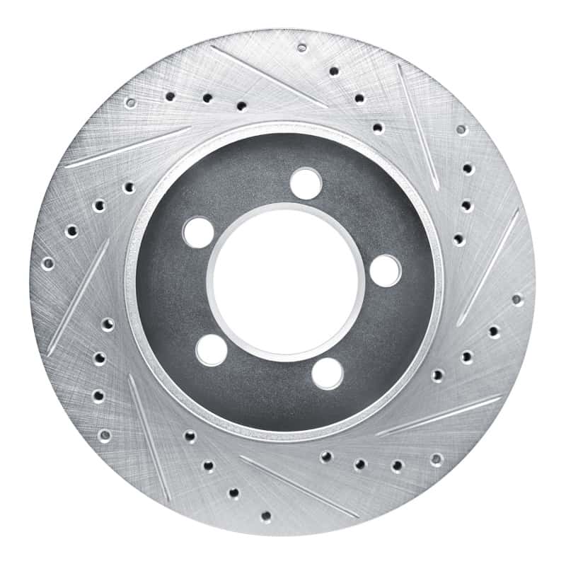 R1 Concepts — R1 1965-1972 Dodge Dart Front Right Drilled & Slotted Silver Brake Rotor
R1 Brake Rotor Drill - view 1