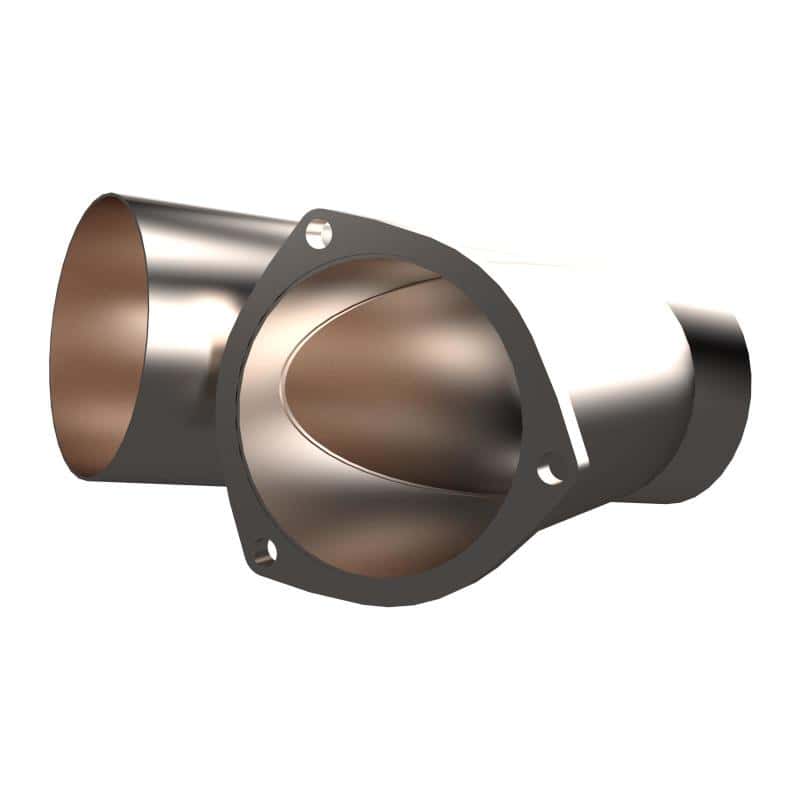 QTP — QTP 4in Weld-On QTEC Exhaust Cutout Y-Pipe - view 6