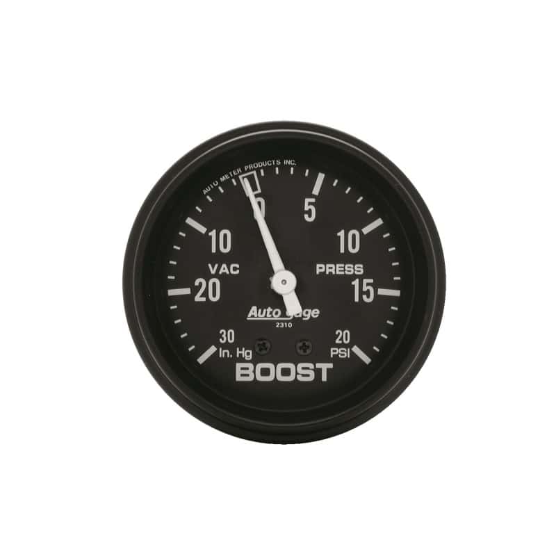AutoMeter — Autometer Black 2-5/8in 30 In Hg-Vac / 20 PSI Mechanical Vacuum/Boost Gauge
GA 2.6" BST/VAC M AG - view 1