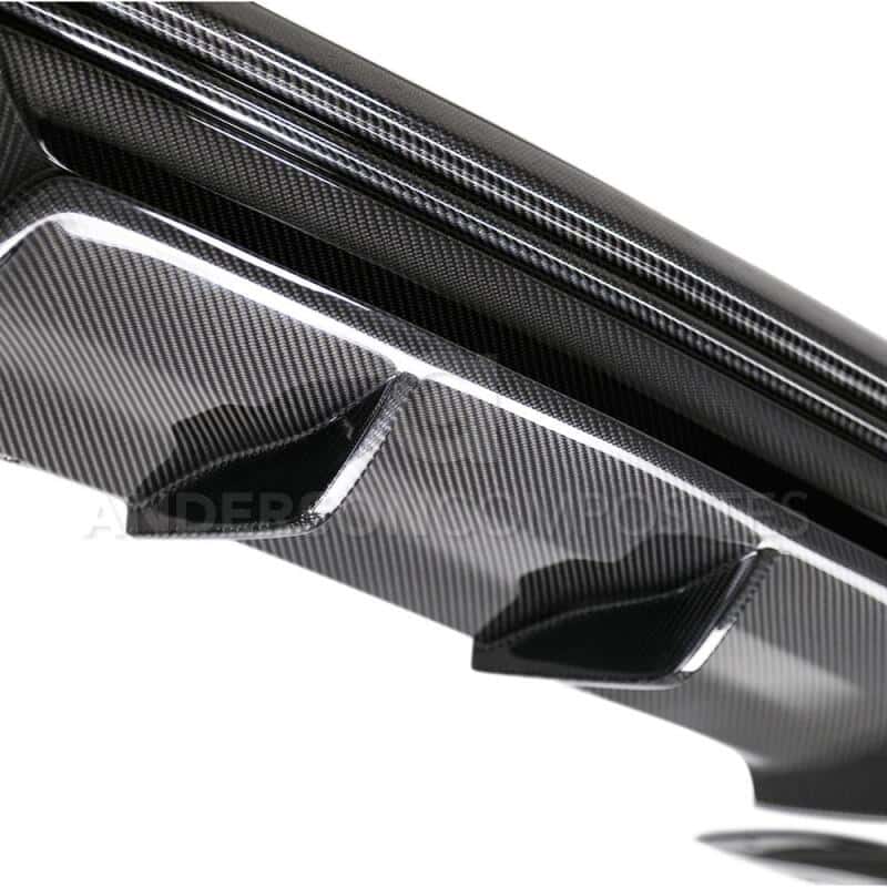 Anderson Composites — Anderson Composites 2016+ Chevy Camaro SS Type-AZ Carbon Fiber Rear Diffuser - view 4