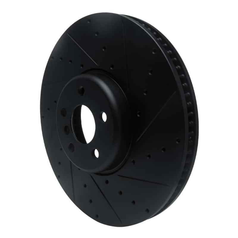 R1 Concepts — R1 16-25 BMW i7 Right Front Drilled & Slotted Black Brake Rotor
R1 Brake Rotor Drill - view 2
