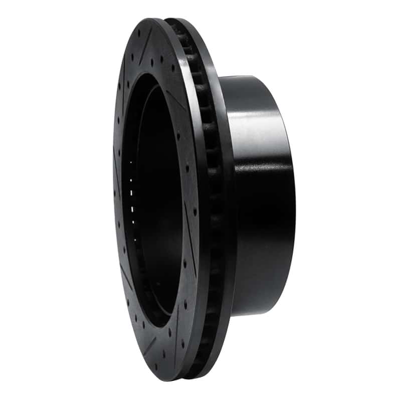 R1 Concepts — R1 99-07 Ford E-150 Econoline Rear Right Drilled & Slotted Black Brake Rotor
R1 Brake Rotor Drill - view 4
