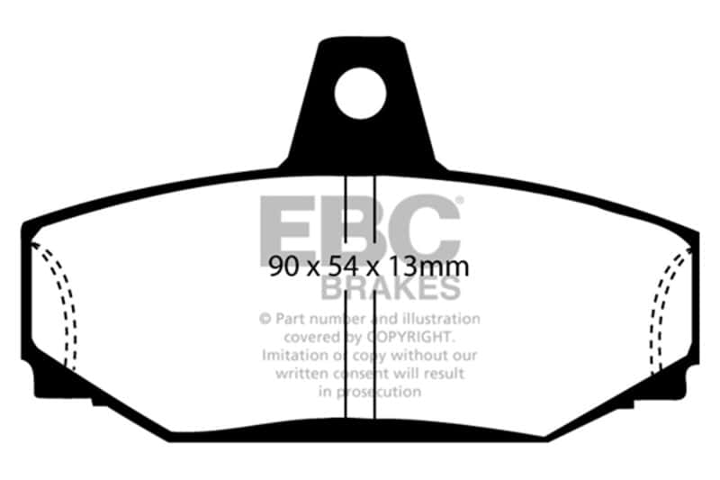 EBC — EBC 83-90 Volvo 760 2.3 Turbo (ABS) (Girling) Ultimax2 Rear Brake Pads
Disc Brake Pad - view 1