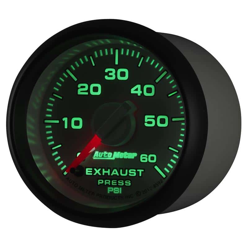 AutoMeter — AutoMeter Gauge Exhaust Press. 2-1/16in. 60PSI Stepper Motor Ram Gen 3 Factory Match
2-1/16" EXHAUST PRES - view 4