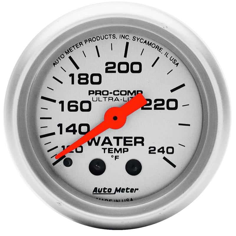 AutoMeter — Autometer Ultra-Lite 52mm 120-240 Deg F Mechanical Water Temp Gauge
2" WATER TEMP, 120-2 - view 2