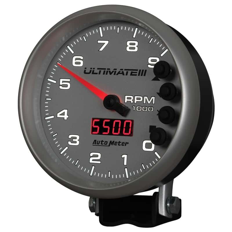 AutoMeter — Autometer 5 inch Ultimate III Playback Tachometer 9000 RPM - Silver
5" ULTIMATE III PLAY - view 9