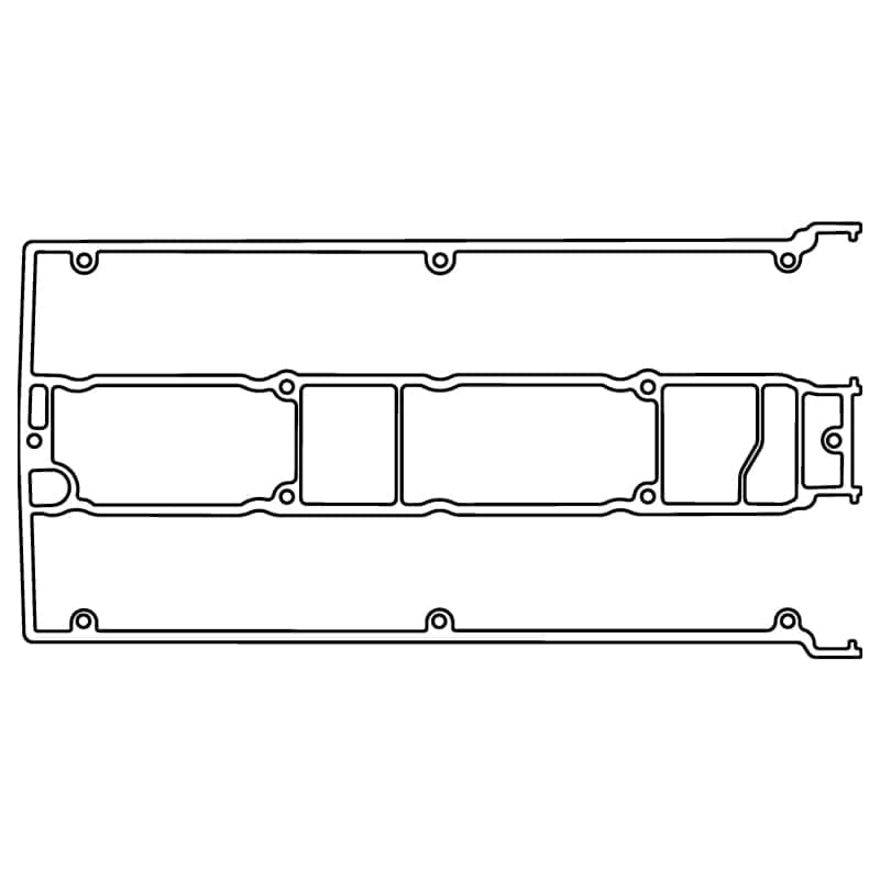 Cometic Gasket — Cometic Ford EAO Cosworth YB .060in AFM Valve Cover Gasket - Late Engines
Valve Cover Gasket - view 1