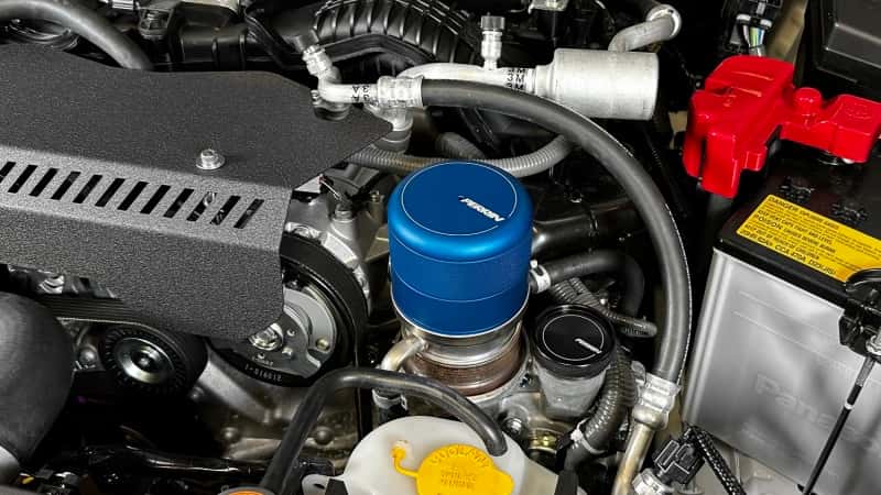 Perrin Performance — PERRIN 15-25 Subaru WRX & 13-26 BRZ/FR-S/86/GR86 Oil Filter Cover - Blue - view 4