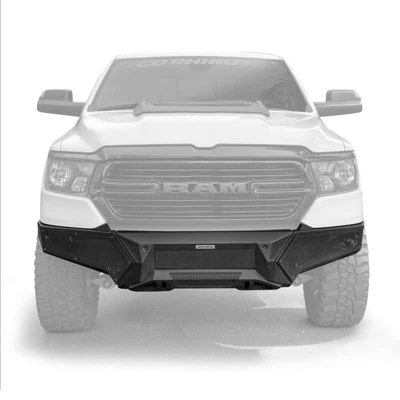Go Rhino — Go Rhino 19-24 Ram 1500 (Excl. Rebel/Warlock/TRX) Element Front Bumper w/Pwr Bar - Tex. Blk
Element w Power Bar - view 12