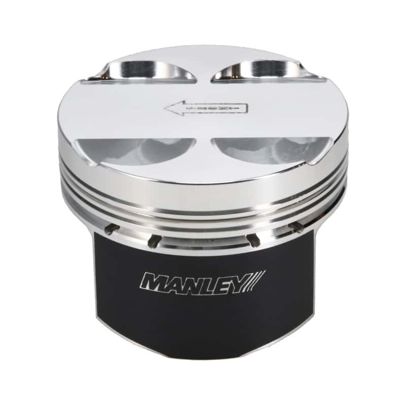 Manley Performance — Manley 16+ Nissan VR30DDTT 86mm Bore Grade 2 10:1 CR -3.5cc Dome Flat Top Piston w/ Rings (SINGLE)
Piston - view 5