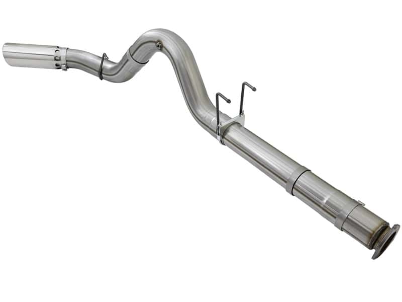 aFe — aFe LARGE BORE HD 5in 409-SS DPF-Back Exhaust w/Polished Tip 2017 Ford Diesel Trucks V8 6.7L (td)
DPF-Back Exhaust - view 3