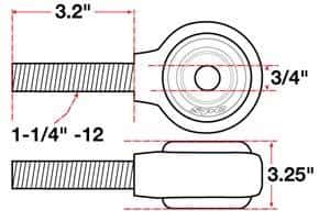 SPC Performance — SPC Performance xAxis Rod End Ball Joint
CROSSAXIS ROD END
XAXIS JOINT - view 2