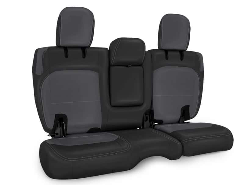 PRP Seats — PRP 2018+ Jeep Wrangler JLU/4 door Rear Bench Cover with Leather Interior - Black/Grey
Seat Covers - view 1