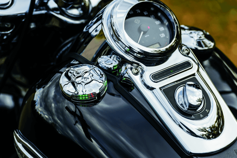 Kuryakyn — Kuryakyn Zombie Fuel & Battery Gauge Chrome - view 2