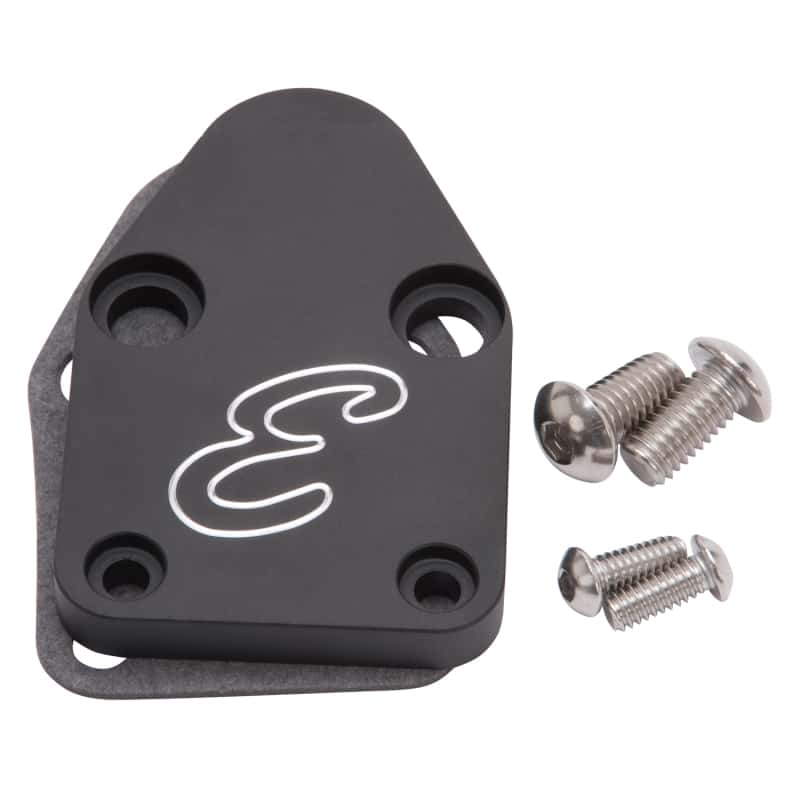 Edelbrock — Edelbrock Fuel Pump Block-Off Plate SBC Billet Aluminum
KIT PARTS - view 1