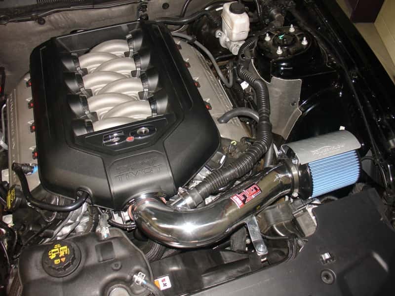 Injen — Injen 11 Ford Mustang GT V8 5.0L Power-Flow Wrinkle Blk Short Ram Air Intake w/ MR Tech/Heat Shield
Short Ram Intake
Air Intake Kit - view 4