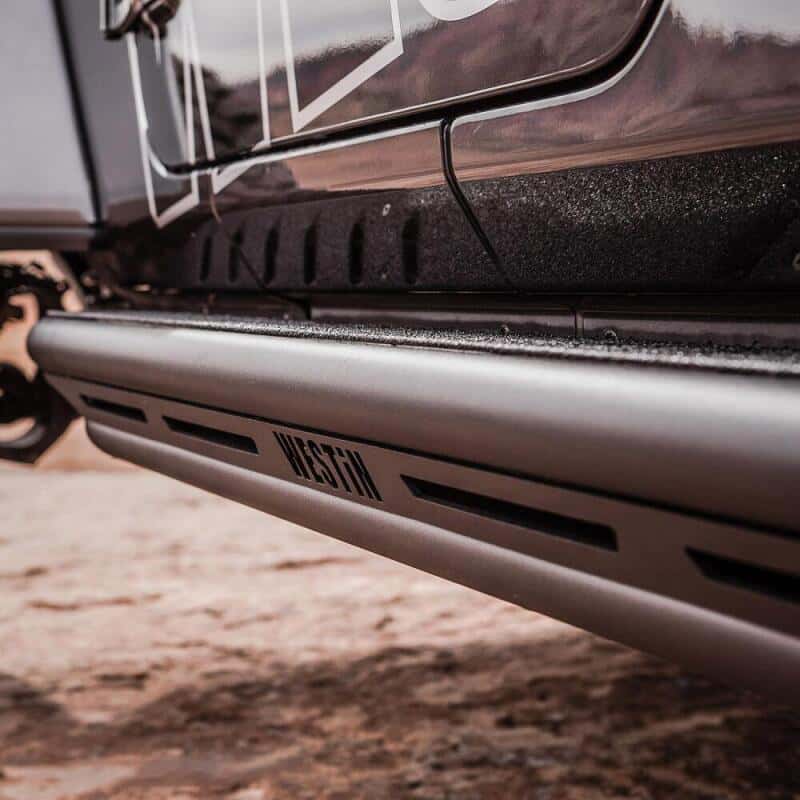 Westin — Westin/Snyper 2018+ Jeep Wrangler JL Unlimited 4DR Triple Tube Rock Rail Steps - Textured Black
Nerf/Step Bar - view 5