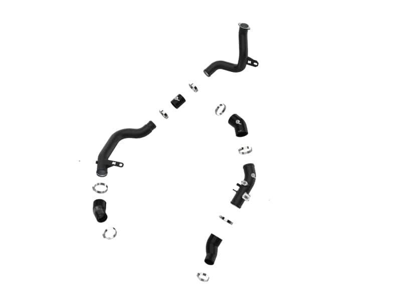 aFe — aFe 22-23 Hyundai Kona N L4 2.0L (t) BladeRunner Aluminum Hot and Cold Charge Pipe Kit - Black
Charge Pipe Kit - view 2
